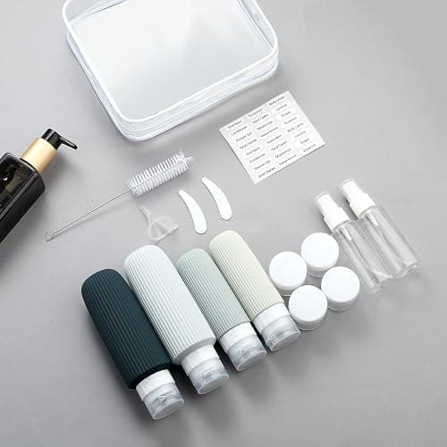 Mrsdry 16 Pack Travel Bottles for Toiletries, Large 6oz Silicone Travel Containers, Leak Proof Refillable Liquid Shampoo And Conditioner Travel Essentials thumbnail 6