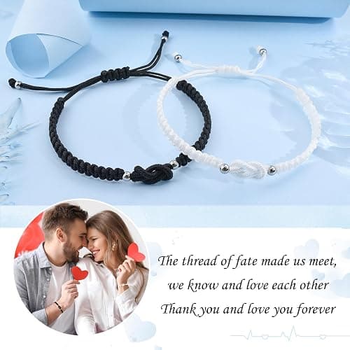 PZXHRY Matching Bracelets For Couple Anniversary for Him Her Relationship thumbnail 2