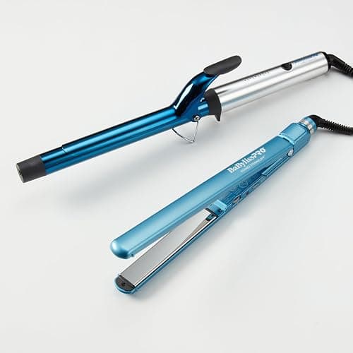 BabylissPRO Nano Titanium Ultra-Thin Hair Straightener, Professional Flat Iron, 5-Inch Extended Plates for Faster Straightening, for All Hair Types - Image 1