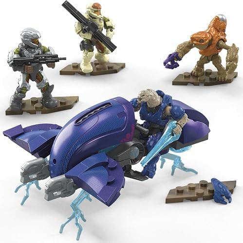 MEGA Halo Toy Building Sets, Ghost of Requiem with 135 Pieces, 4 Micro Action Figures and Accessories, for Collectors thumbnail 2