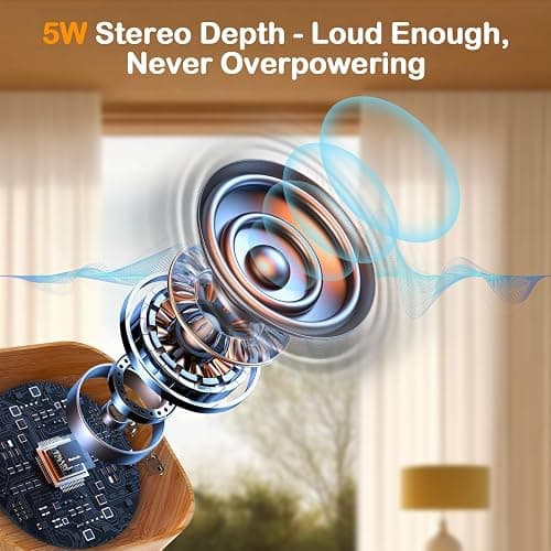 Sunrise Alarm Clock with Noise Machine: Digital Alarm Clock for Bedrooms, Nature Sounds for Gentle Wake Up, 30 Sleep Sounds, Adjustable Brightness & Volume, Timer - Wood Grain thumbnail 7