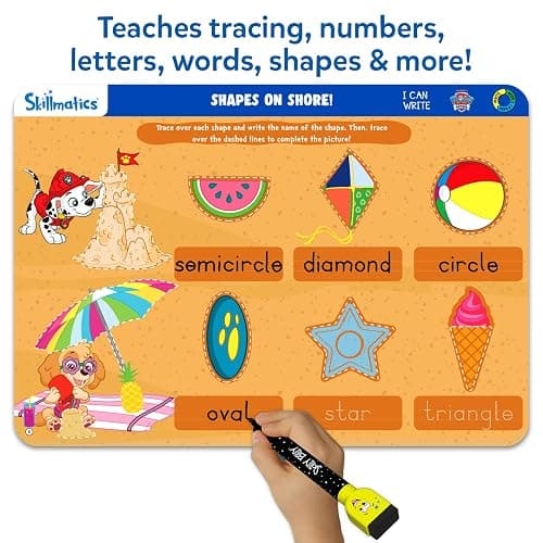 Skillmatics I Can Write PAW Patrol - Reusable Preschool Learning Activities, Educational Toy and Game, Back to School Supplies, Gifts for Students, Kids, Toddlers Ages 3, 4, 5, 6 thumbnail 4