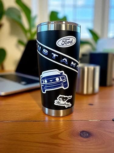 Ford Mustang 12-Decal Sticker Sheet | 6"x 8" Indoor/Outdoor Vinyl | Made in USA Officially Licensed Peel-Off Decals thumbnail 3