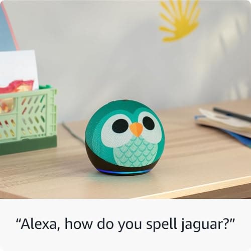 Echo Dot Kids (newest gen) | Wi-Fi and Bluetooth smart speaker with Alexa | With 1 year of Amazon Kids+ content | Stardust thumbnail 3