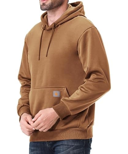 TUAOVA Men's Relaxed Fit Fleece-Lined Pullover Hooded Sweatshirt Comfortable and Soft thumbnail 6