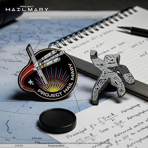 Project Hail Mary 4-Piece Enamel Pin Set | Officially Licensed | Badge Accessories For Lanyard, Backpack, Clothes thumbnail 7