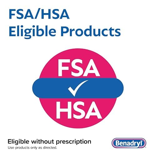 Benadryl Ultratabs Allergy Medicine, 25 mg Diphenhydramine HCl Antihistamine Tablets For Cold & Allergy Relief of Symptoms Like Sneezing, Runny Nose, Itchy Eyes & Throat, Hay Fever, 100 Count Tablets thumbnail 7