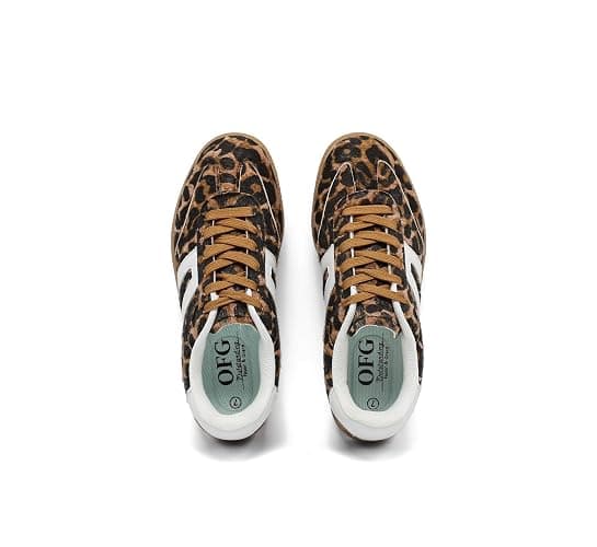 Women's Retro Gum Sole Fashion Sneakers-Lace Detail Casual Retro Walking Shoes-Gum Sole Casual Tennis-Anti Slip Trainers thumbnail 4