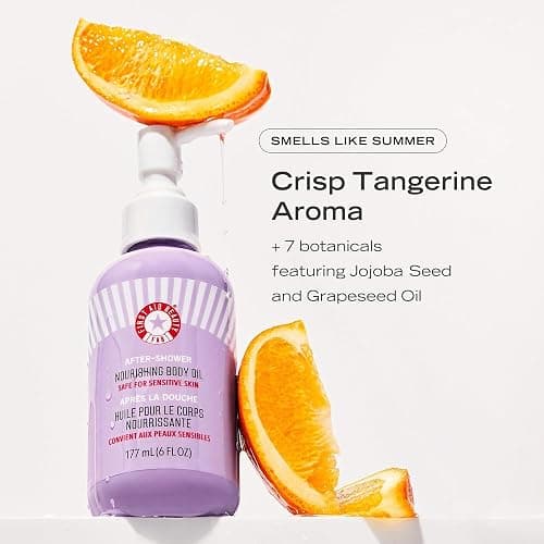 First Aid Beauty - After-Shower Nourishing Body Oil, Hydrates Skin & Locks In Moisture with Skin-Loving Lipids Jojoba Seed and Grapeseed Oil, Safe for Sensitive Skin, 6 oz thumbnail 2