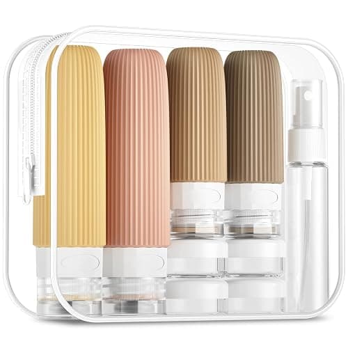 Mrsdry 16 Pack Travel Bottles Set, TSA Approved Leak Proof Silicone Squeezable Containers for Toiletries, Refillable Travel Accessories for Conditioner, Shampoo, Lotion & Body Wash Accessories - Image 1