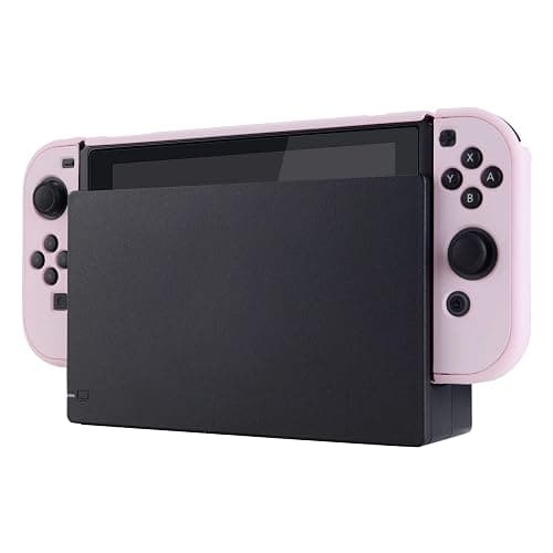 eXtremeRate PlayVital Back Cover for Nintendo Switch Console, NS Joycon Handheld Separable Protector Hard Shell, Dockable Protective Case for Nintendo Switch - Peach Blossom Pink (NOT for Switch 2) thumbnail 7