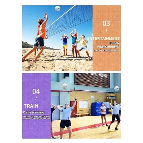 Super Softy Volleyball, Pink Volleyballs for Inside House and Yard, Official Size 5 Volleyball, Training Props for Girls, Kids, Youth Beginners Trainer thumbnail 3