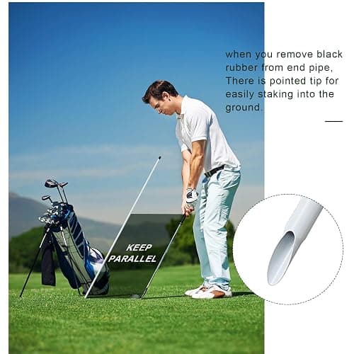 Golf Alignment Sticks, 3 Pack 58”Golf Sticks Alignment Rods, Full Golf Practice Swing Trainer to Align Your Golf Shot thumbnail 6