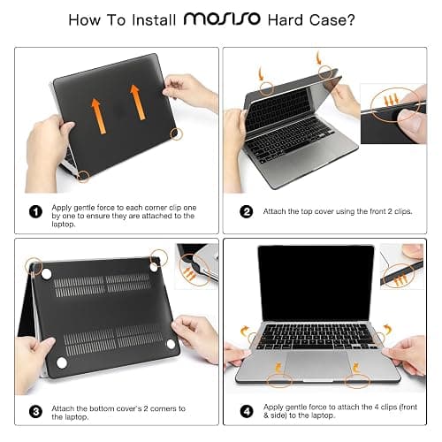 MOSISO Compatible with MacBook Air 13 inch Case 2025 2024 2023 2022 M4 A3240 M3 A3113 M2 A2681, Plastic Hard Shell&Keyboard Cover&Screen Film&Type C for MacBook Air 13.6 inch Case, Imperial Purple thumbnail 3
