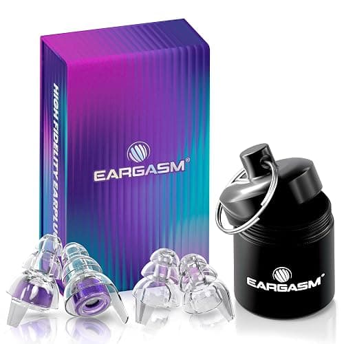 Eargasm High Fidelity Hyperviolet Purple Earplugs - Noise Reducing Ear-Plugs for Hearing Protection at Concerts, Music Festivals, Loud Environments, Live Events, Sporting Events thumbnail 2