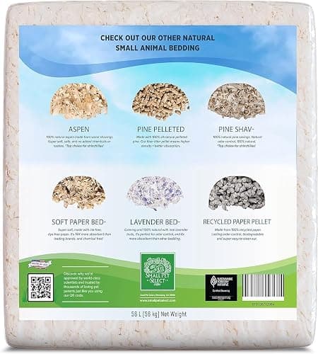 Small Pet Select White Paper Bedding, Guinea Pig, Odor Control, 56 L | Soft Absorbent Natural Bedding, Made in USA, For Rabbits, Hamsters, Bunnies, Chinchillas & Small Pets thumbnail 2
