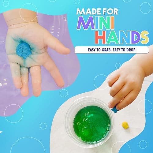SplashEZ Mini Bath Color Tablets for Kids, 150 Fizzy Bath Bombs & Bath Toys | STEM Mini Bath Bombs for Kids, Non Toxic, Fragrance Free, No Tub Staining, Easy Clean for Toddlers & Kids thumbnail 8