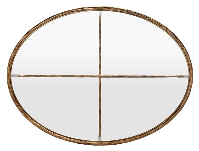 SAFAVIEH Couture Collection Jessa Brass Metal Oval Coffee Table (Fully Assembled) thumbnail 6