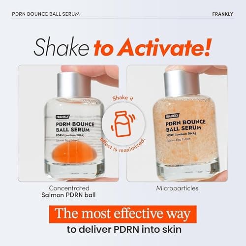 FRANKLY Salmon PDRN Bounce Ball Serum | Korean Skin Care, 1.01 fl oz | 99% Salmon DNA PDRN for Post Microneedling Recovery, Redness & Damaged Skin Repair | Glass Skin | Lightweight, Non Sticky thumbnail 4