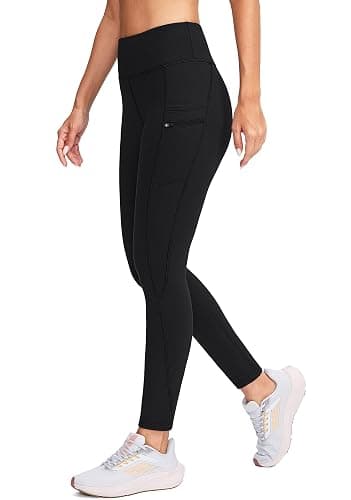G Gradual Women's Fleece Lined Winter Leggings with Pockets Water Resistant High Waisted Thermal Warm Pants Running Hiking thumbnail 2