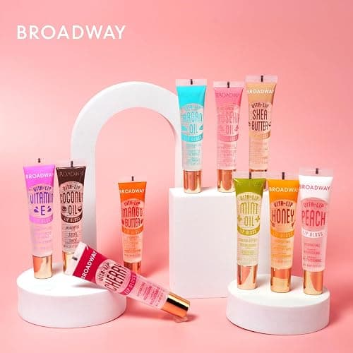 Ruby Kisses Broadway Vita-Lip Clear Lip Gloss 6pcs (Cherry), Ultra-Hydrating & Soothing Formula with Vitamin Oils, High-Shine Non-Sticky Finish, Healing Glossy Lip Balm Locks in Moisture thumbnail 6
