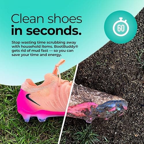 BootBuddy Shoe & Boot Cleaner Brush – Footwear Cleaning Kit for Hiking Boots, Golf Shoes, Football Boots, Running Shoes & Wellies – Cleans Mud, Dirt & Stains in Minutes – As Seen on Dragons’ Den thumbnail 7