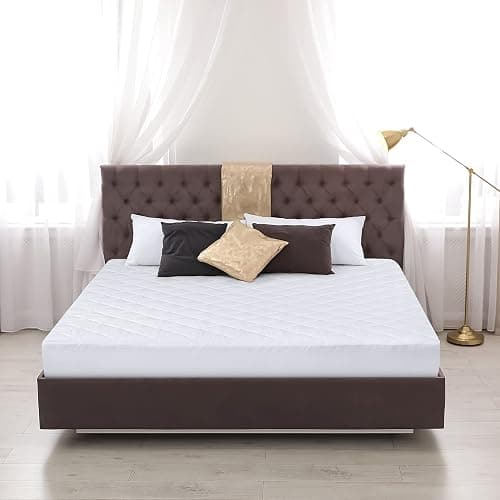Utopia Bedding Quilted Fitted Mattress Pad, Twin XL Size, Elastic Fitted Mattress Topper Protector and Cover with Deep Pocket Stretches up to 16 Inches, Machine Washable (White) thumbnail 6