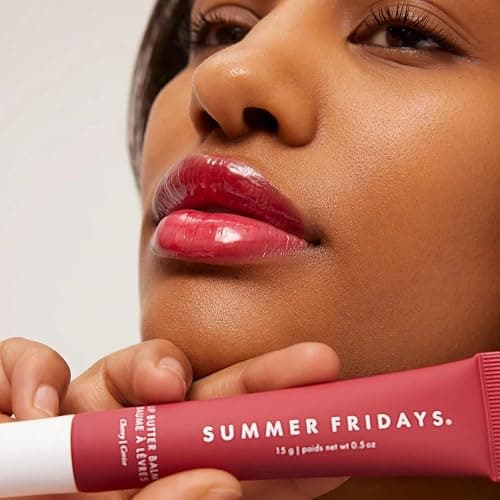Summer Fridays Tinted Lip Butter Balm - Conditioning Vegan Lip Balm for Instant Moisture, Shine & Hydration - Sheer-Tinted, Soothing Skincare - Cherry (.5 Oz) thumbnail 4