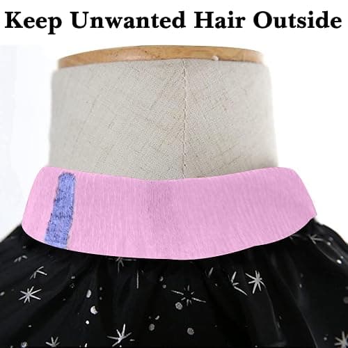 Barber Neck Strips - 5 Rolls 500 Pieces Pink, Disposable & Flexible Water-Resistant Self-Adhering Paper for Salon Hair Cutting & Styling thumbnail 6