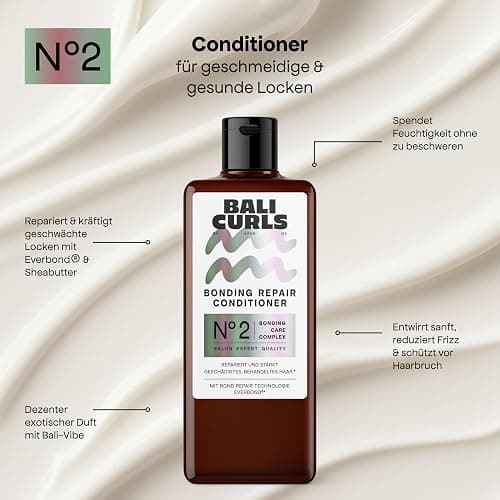 BALI CURLS Bonding Repair Set – 4-Schritte Reparaturroutine für geschädigtes, welliges & lockiges Haar – Tiefenreparatur, Stärkung & Geschmeidigkeit thumbnail 4