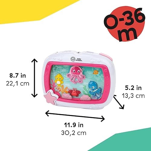 Baby Einstein Sea Dreams Soother Musical Crib Toy and Sound Machine, Pink, Newborn and up thumbnail 4