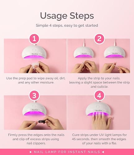 MelodySusie Pocket-Sized LED UV Nail Lamp with Ultra-Lightweight Design, P-ART04 UV Light Cures All Soft Gels at Home, Especially Instant Nails, Semi-Cured Gel, Base Coat & Top Coat (White) thumbnail 7