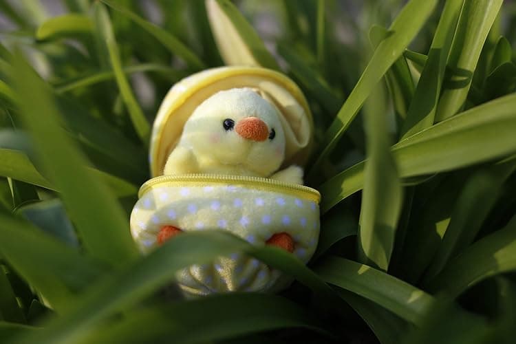 Plushland Plush Stuffed Animal 6 Inches Zip Up Egg Hideaway Cute Yellow Pastel and Polka Dot Easter Colors Spring Inspired Gift for Girls and Boys Birthday Mother's Day (Easter Chick) thumbnail 9