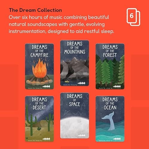 YOTO The Dream Collection by LifeScore – 6 Kids Musical Cards for Use with Player & Mini Audio Device, Educational Screen-Free Listening with Relaxing Naptime & Bedtime Music for Winding Down thumbnail 2
