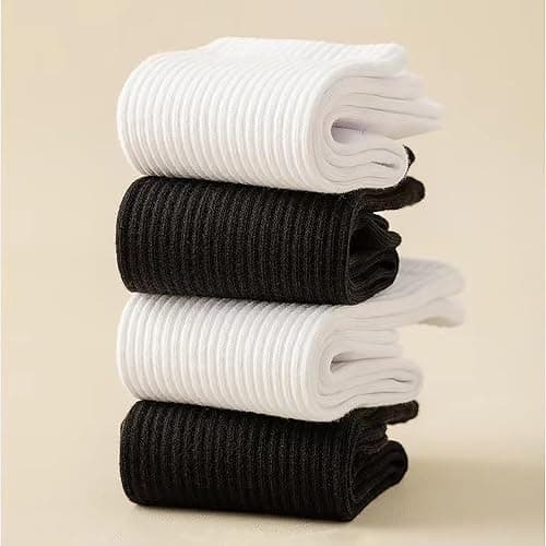 KEYRI 6 Pairs Running Socks Women's Cotton Socks | Trainer Socks Walking Socks for Man & Women One Sizes, Mid-Calf Socks Comfortable and Breathable for Running Walking Gym thumbnail 7