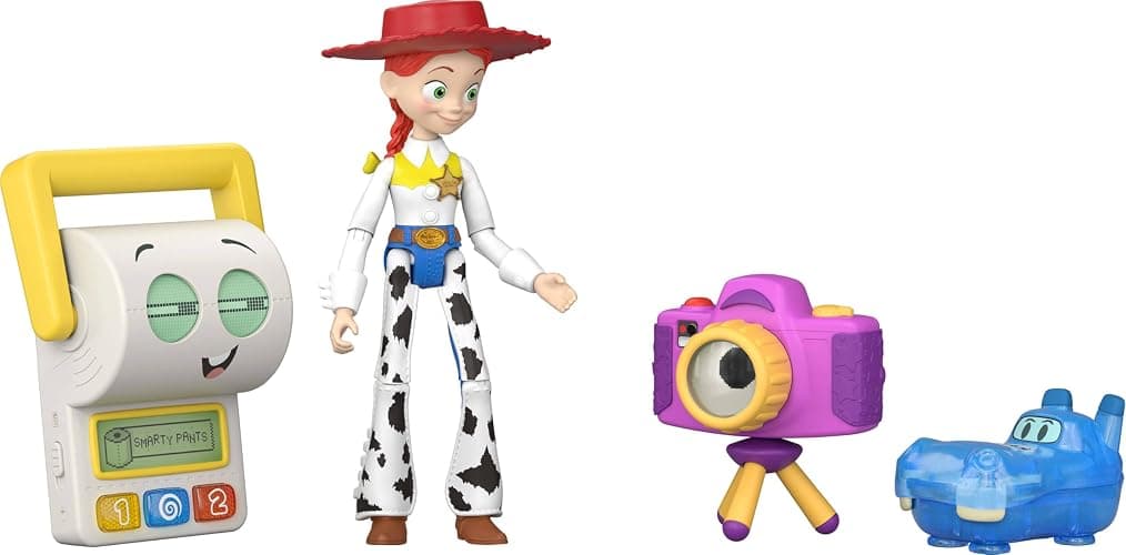 Mattel Disney and Pixar Toy Story 5 Action Figures Multipack, Playscale 7 Inch Posable Movie Accurate Toys Jessie & Double A Team thumbnail 3