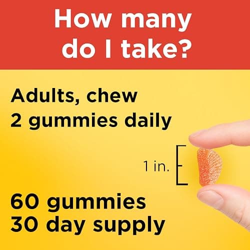 Nature Made Extra Strength Dosage Vitamin C 500 mg per serving, Dietary Supplement for Immune Support, 60 Gummies, 30 Day Supply thumbnail 6