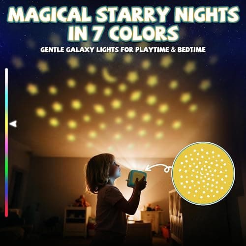 Neikko Story Projector for Kids, Story Machine with Early Learning, Music | Night Sky Lights, Storybook Projector, Moonlight Storytime Projector, Story Telling Toy for Toddlers, Gift for Kids Aged 3+ thumbnail 8