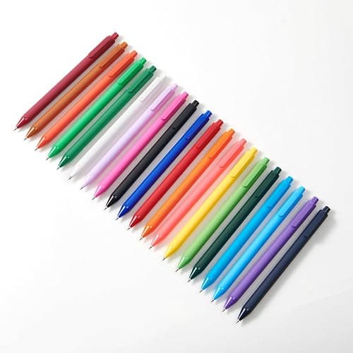 Kaco PURE Colored Gel Pens 0.5mm 20 Pieces Set Colorful Multi-color Ink Fine Point Comfort Grip Quick Drying Pens for Journaling Note Taking thumbnail 7