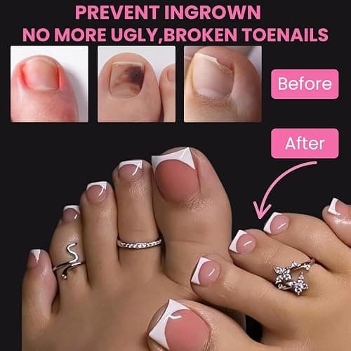 300Pcs Square Toe Nail Tips with Glue,SINOKAME 15 Sizes Wider Long Fake Toenails Matte No File Needed,Clear Press on Toenails Full Cover,Paintable Toe Extension Tips Soak off Home DIY thumbnail 4