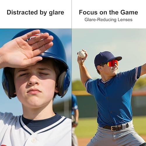 HAAYOT Polarized Sports Sunglasses for Men Women Youth Baseball Cycling Running Softball Biking Glasses 5 Lenses thumbnail 3