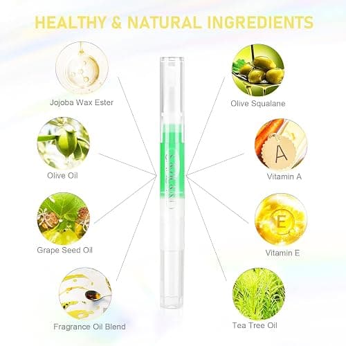 SAVILAND Natural Cuticle Oil Pen: 6PCS Revitalizing Cuticle Oil for Nails with Vitamin E Repaired Cuticles Overnight Cuticle Softener Nail Strengthener Protector for Damaged Skin Thin Nail thumbnail 4