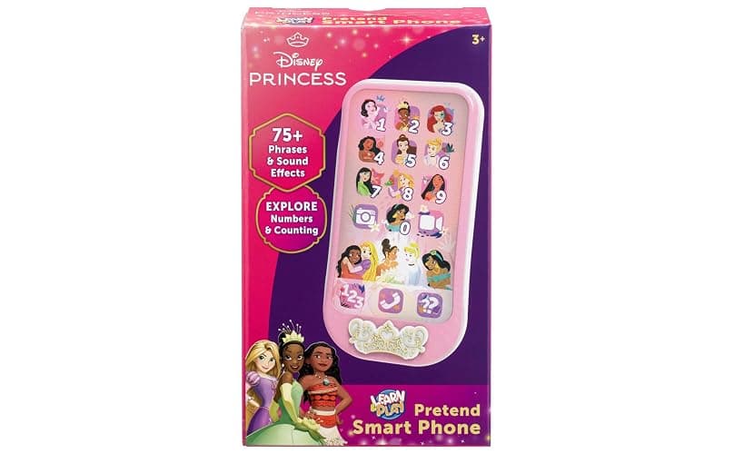 eKids Disney Princess Toy Phone for Kids, Toddler Toys Designed for Fans of Disney Princess Toys, Great Stocking Stuffers for Kids (DP-160) thumbnail 5
