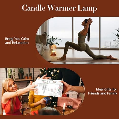 Merrtody Dimmable Flower Candle Warmer Lamp with Timer - Fits All Jar Scented Candles - Unique Birthday & Mother's Day Gift for Women thumbnail 6