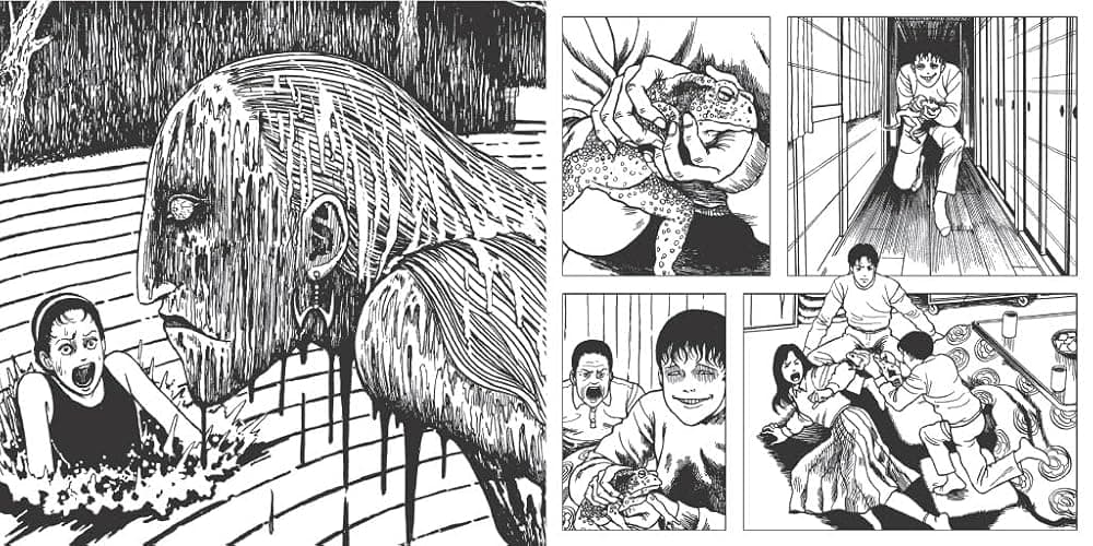 Junji Ito Collection: A Twisted Horror Coloring Book thumbnail 3