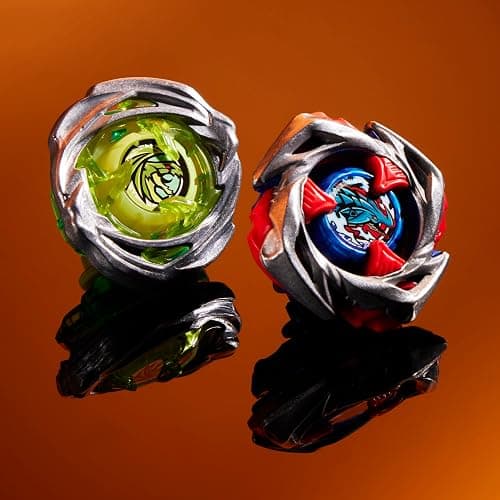 Beyblade X Drop Attack Battle Set with Beystadium Arena, 2 Takara Tomy Tops & Launchers, Impact Drake 9-60LR & Hover Wyvern 3-85N, Battling Game Toys, Ages 8+ thumbnail 4