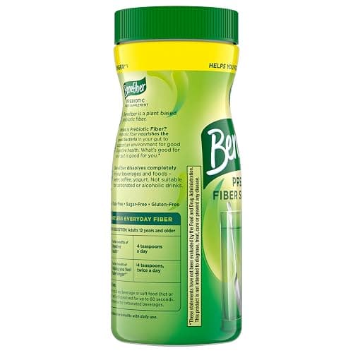 Benefiber Daily Prebiotic Fiber Supplement Powder for Digestive Health, Unflavored -124 Teaspoons (8.7 Ounces) thumbnail 13