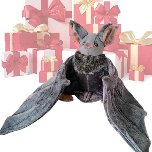 Tuxuseo Fleder-Maus Stofftier Plüsch | 30 cm Halloween Spielzeug | Kuscheltier Fleder-Maus Groß Mit Band | Halloween-Dekoration Partyzubehör - Geburtstagsgeschenk Für Kinder Und Erwachsene thumbnail 6