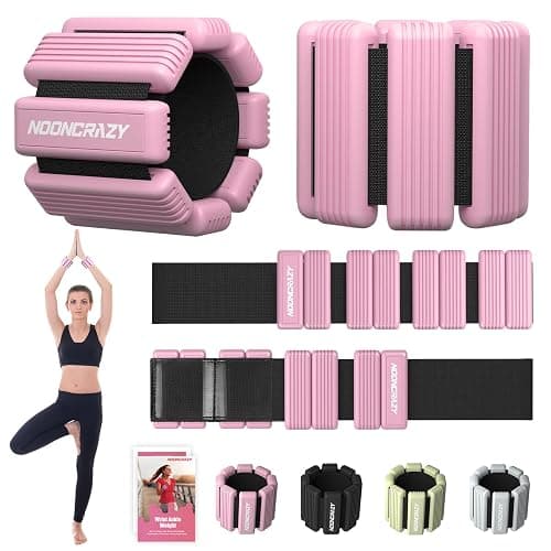 Pilates Wrist Ankle Weights for Women, Wearable Strong Arm & Leg Weights Set of 2(1 lb/2.2 lbs Each), Adjustable Ankle Weights for Walking, Yoga, Dance, Barre, Gym - Image 1