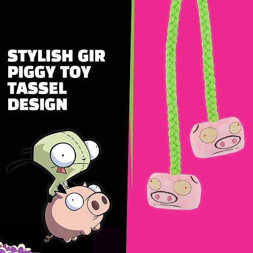 Invader Zim Beanie Hat, Gir Winter Knit Cap with Ears thumbnail 6
